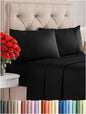 Queen Size 4 Piece Sheet Set - Comfy Breathable & Cooling Bed Sheets Set 