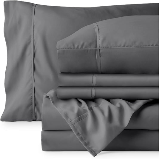 Hotel Luxury Queen Sheet Set, Extra Soft - 6 Piece Set 