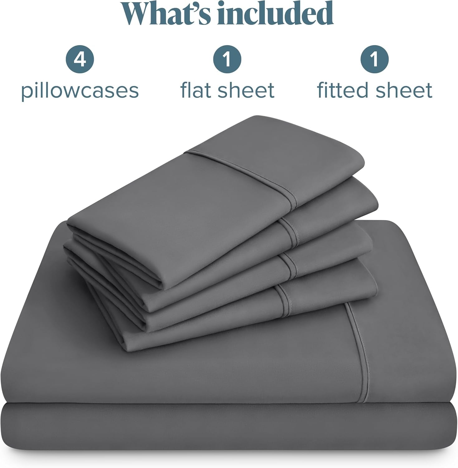 Hotel Luxury Queen Sheet Set, Extra Soft - 6 Piece Set 