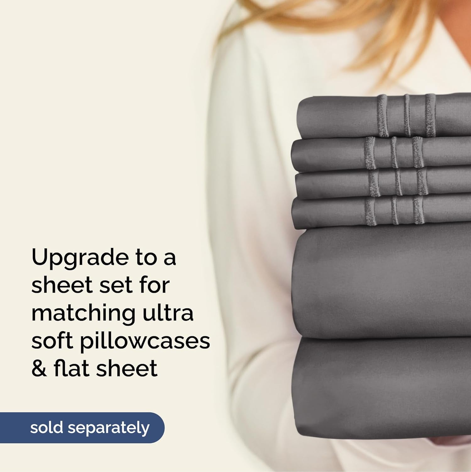 Extra Deep Full Fitted Sheet - Hotel Luxury Single Fitted Sheet Only 