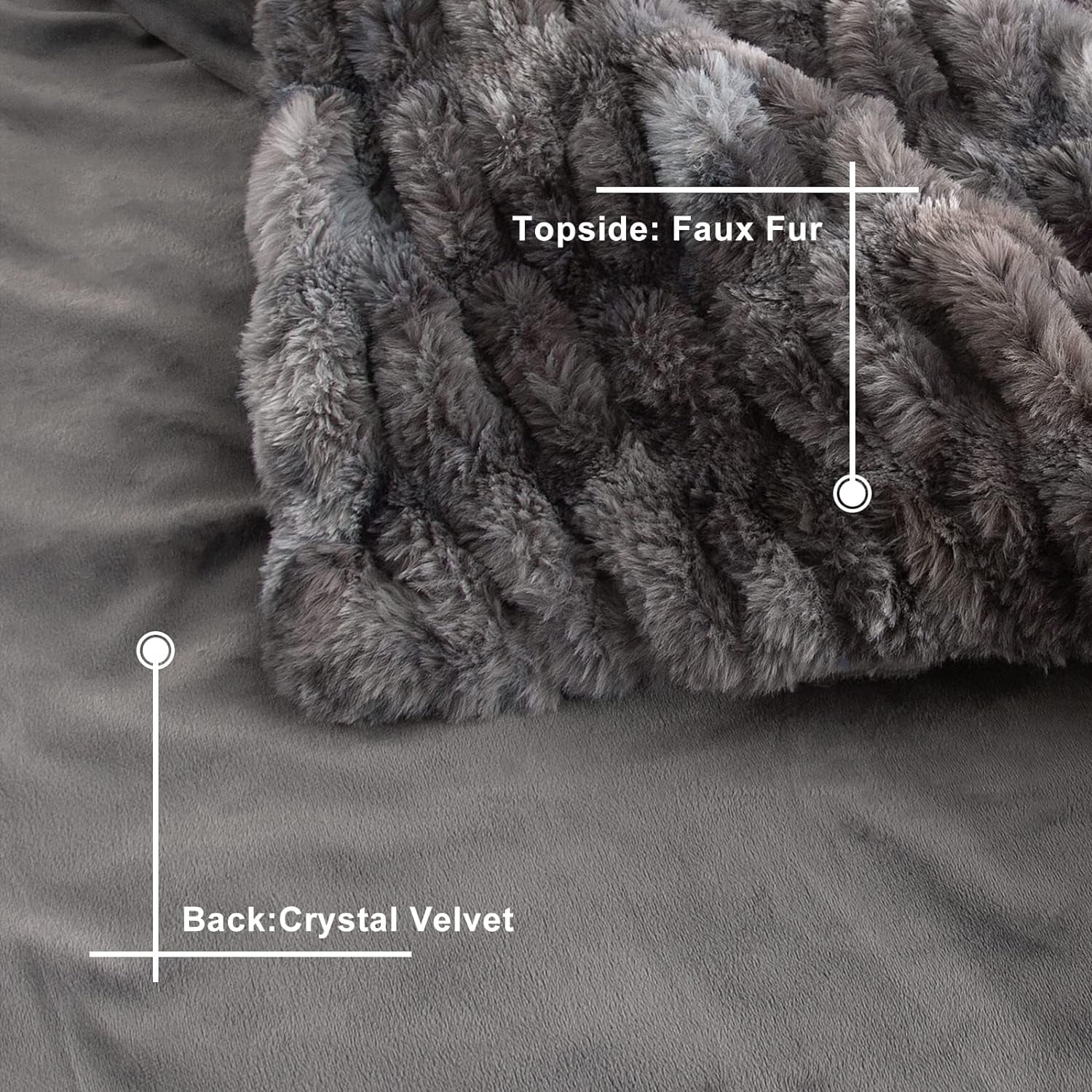 Luxurious Ruched Warm Throw Blanket 